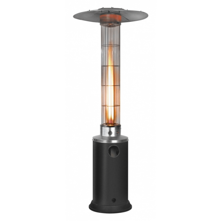 Saga Binnenwaarts pion Eurom losse glas buis voor Flameheater 9000 107 cm hoog van af bouwjaar  2007 | Gideonse